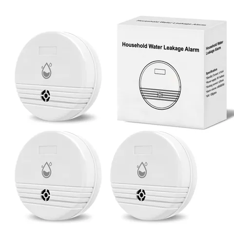Filotimo Water Leak Detector 3 Packs Lound Sound Sensor Alarm Home Water