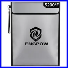 Water-Resistant Fireproof Bag with Combination Lock - Secure Your Valuables