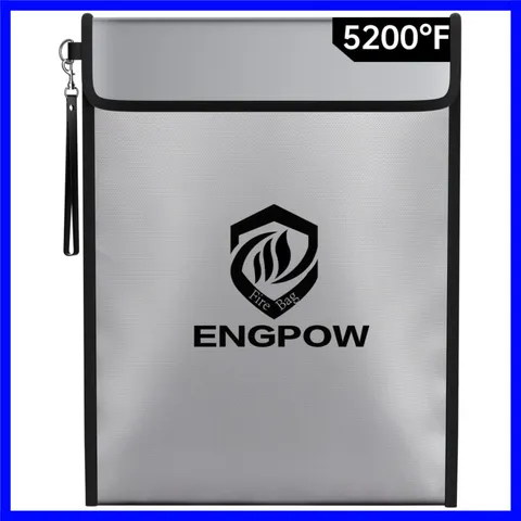 Water-Resistant Fireproof Bag with Combination Lock - Secure Your Valuables