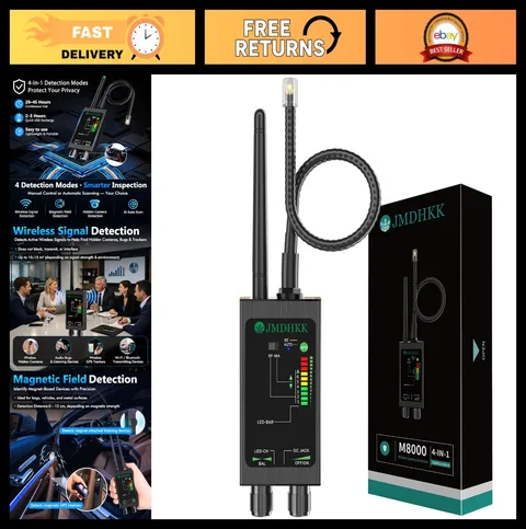 Portable Hidden Camera & Bug Detector - Magnetic Tracker for Travel, Hotels, Off