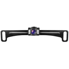 GLK Car Backup Camera HD Rear View Black-6 Led license plate reverse camera