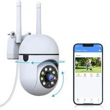 3MP Wireless Outdoor Security Camera WiFi Video Surveillance 360 View Night V...
