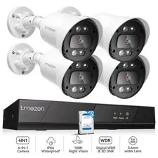 5MP Lite Home 8CH DVR 1080P H.265+ CCTV Security Camera System 1TB Outdoor