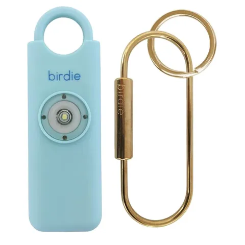 Compact Aqua Safety Alarm for Women - 130dB Sound & Flashing Light Included