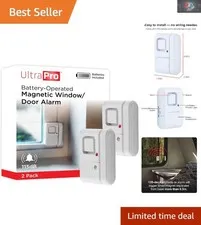 2-Pack Personal Security Window & Door Alarm System