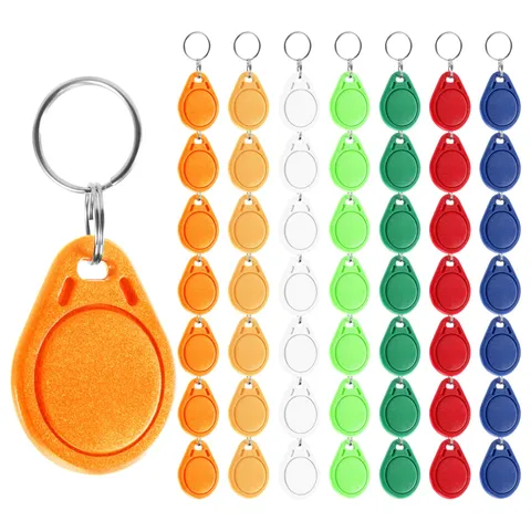 50Pcs UID 13.56MHz  0 Sector Writable IC Card Clone Changeable  Keyfobs Key8368