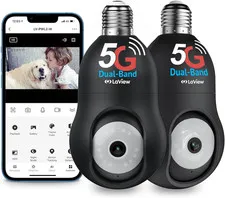 Laview 4MP Security Camera 5G& 2.4Ghz, 360°2K Security Cameras Wireless Outdoor