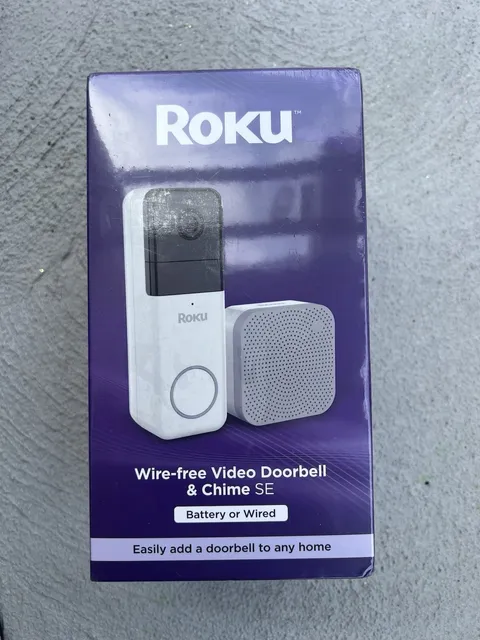 Roku - Smart Home Wire-free Video Doorbell & Chime with Motion & Sound Detect...