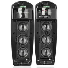 Triple Beam Alarm Photoelectric Beam Sensor Detector System Outdoor Weatherpr...