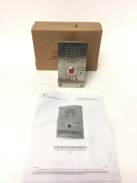 Talkaphone VOIP-200H DAIBH Emergency VoIP Call Station Flush Mount FREE SHIPPING