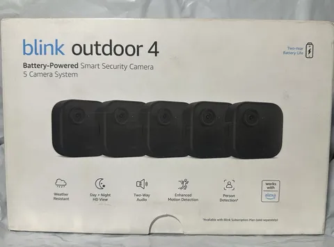 📷 Blink Outdoor 4- 5 Camera Wireless 1080p Smart Security System w/ Audio