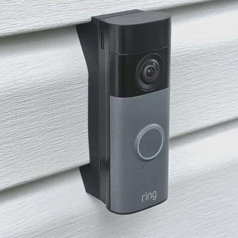 No-Drill 4.5" Dutch Lap Siding Bracket Ring Battery Doorbell 2nd Gen Retinal 2K