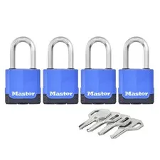 Master Lock 45mm Excell Covered Padlock - 4 Pack