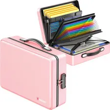 Fireproof Document Box with Fireproof Zipper, Hard Inner Shell Fireproof Documen