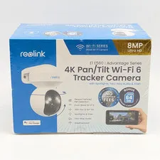 Reolink E Series 4K Outdoor PTZ Security Camera w/ Night Vision (E560) White