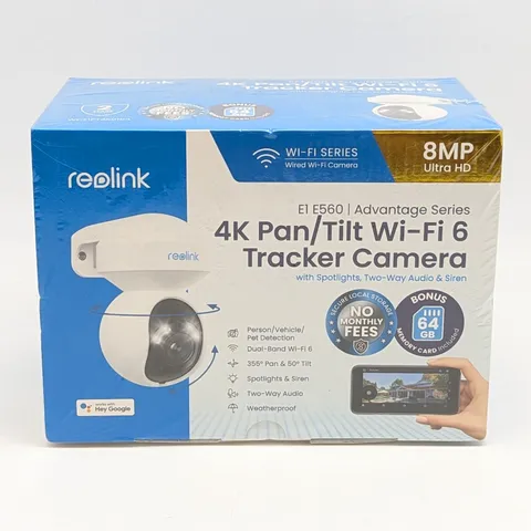 Reolink E Series 4K Outdoor PTZ Security Camera w/ Night Vision (E560) White