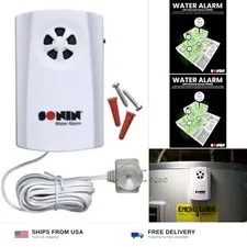 Sonin Water Alarm – 85 dB Leak Detector with for Early Water Detection, 24 ft...
