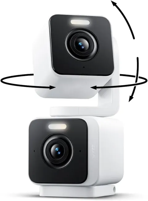 Duo Cam Pan Indoor/Outdoor IP65 2K 360° Pan/Tilt Smart Home Security Camera with