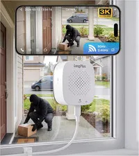 3K 5MP Magnetic Window Camera with Night Vision, 2.4&5Ghz Wifi Safeview Window S