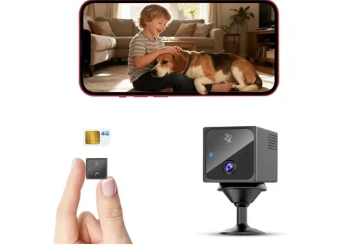 4G LTE Wireless Security Camera, No WiFi, 4K HD Night Vision, 20-Day Battery, AI