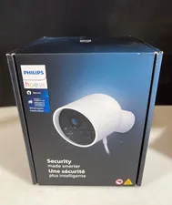 Philips Hue Secure Indoor/Outdoor Surveillance Camera, White NEW