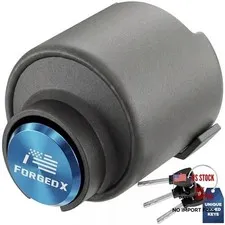 Trailer Lock Heavy Duty Anti Theft, Fits 2 5/16-Inch Couplers, Secures Blue