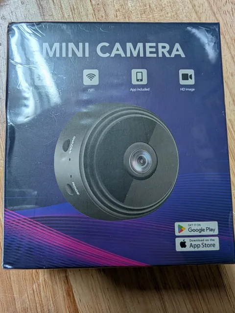 3 Wi-Fi IP Indoor Mini Camera HD Wireless App (Google Play/App Store) Black 16:9