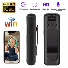 Wifi Body Camera Portable Video Recorder HD Night Vision Security Small Cam.
