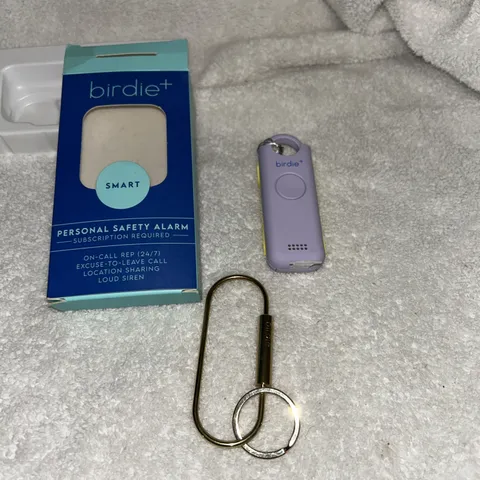 She's Birdie Original Women's Personal Safety Alarm Keychain Lavender - NEW