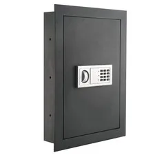 In Wall Safe Electronic Keypad 2 Manual Override Keys Gray Paragon Money