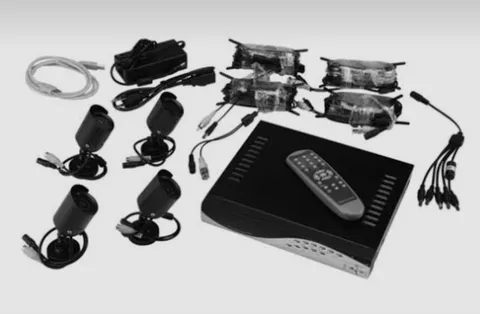 BUNKER HILL SECURITY 4 CHANNEL DVR WITH 4 INFRARED CAMERAS KIT MODEL #67139  NEW