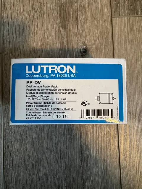 Lutron PP-DV dual voltage power pack
