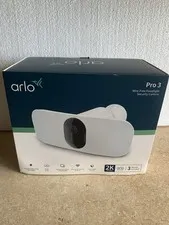 Arlo Pro 3 Floodlight Security Camera 2K HDR White FB1001 New Open Box