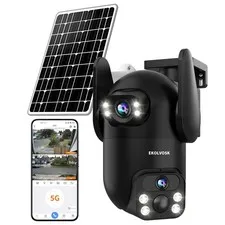 Security Cameras Outdoor Wireless WiFi,5G/2.4G Cameras for Home Security Sola...