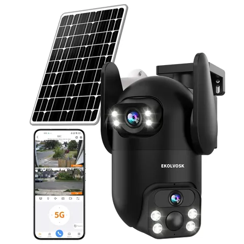 Security Cameras Outdoor Wireless WiFi,5G/2.4G Cameras for Home Security Sola...