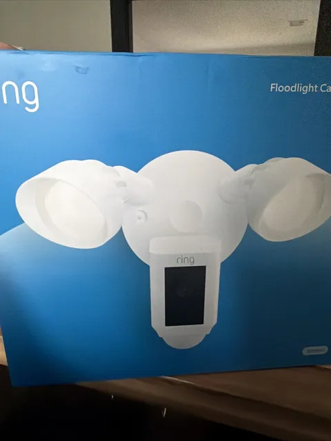 Ring Floodlight Cam Wired Plus Surveillance Camera - White New Factory Sealed 