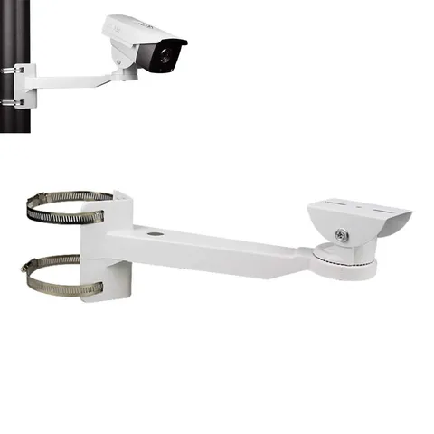 Universal Heavy-Duty Outdoor CCTV Security Camera Pole Mount Bracket Adjustab...
