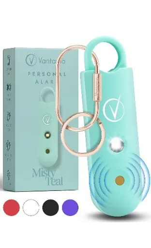 2 Personal Alarm for Women, Extra Loud Double Speakers, First with Misty Teal