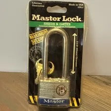 Master Lock 1DLJ Laminated Steel Padlock, 2-1/2" Shackle, 1-3/4'' Body BRAND NEW