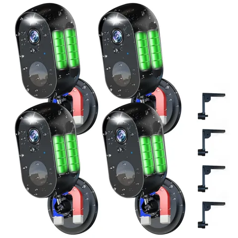Wireless Battery Cameras Outdoor.Indoor Outdoor Home Security Cameras, with N...