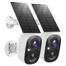 Solar Camera Outdoor Wireless, 2.4G Wi-Fi Security Camera with AI Motion Dete...