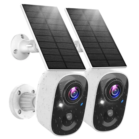 Solar Camera Outdoor Wireless, 2.4G Wi-Fi Security Camera with AI Motion Dete...