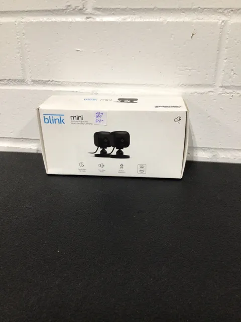 Blink Mini HD Indoor Wi-Fi IP Cameras 2-Pack Black, Alexa, Motion, 2-Way