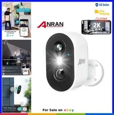 Outdoor Security Camera 2K Battery Powered Wireless WiFi with Night Vision