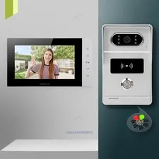 HOMSECUR 4 Wire Video Door Phone Call Intercom Night Vision Monitoring Security