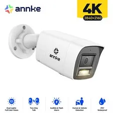 ANNKE 4K 8MP PoE Color Security IP Camera Two Way Audio Outdoor Human Detection