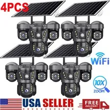 Camara De Seguridad Solar Inalambricas Para Exterior Con Vision Nocturna y Audio