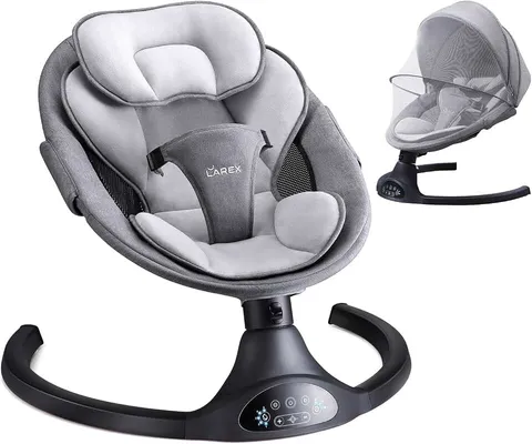 LAREX Baby Swing Infant Swing Electric Toddler Baby Rocker Portable for Newbo...