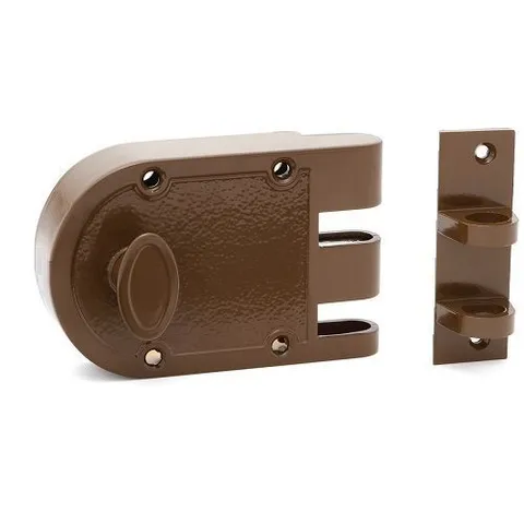 Rite-Fit Single Cylinder Anti Jemmy Deadlock-Brown-RJP1BRDP-FREE POSTAGE