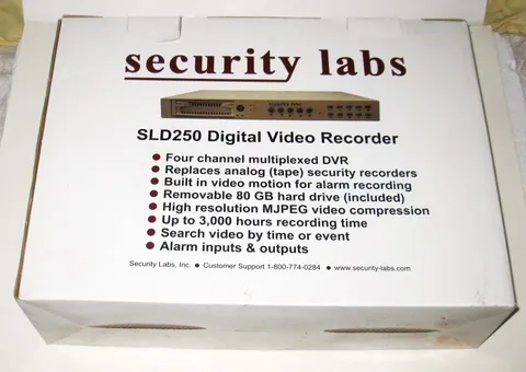 Security Labs SLD250 DVR Digital Video Recorder in Box Powers Up READ LISTING